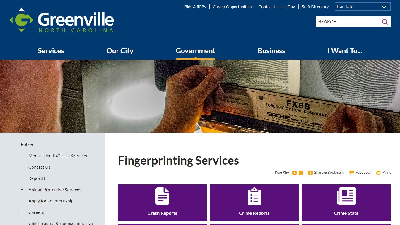 Fingerprinting Services | Greenville, NC